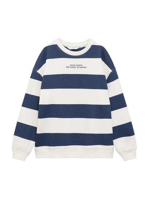 MANGO KIDS Sweatshirt  navy / hvid