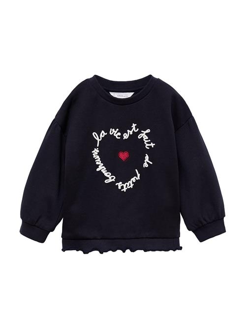 MANGO KIDS Sweatshirt 'LAVIE'  marin / rød / hvid