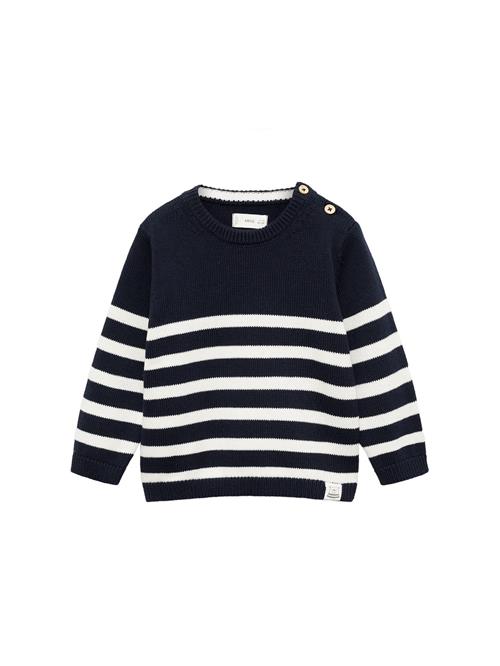 Se MANGO KIDS Pullover 'SAMY7'  navy / hvid ved About You