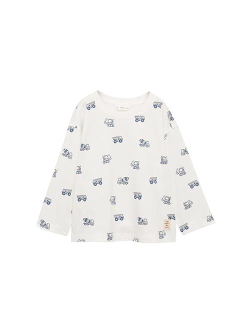 MANGO KIDS Shirts 'GRUA'  safir / grå / hvid