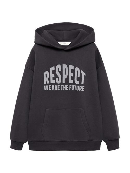 MANGO KIDS Sweatshirt 'RESPECT'  grå / antracit