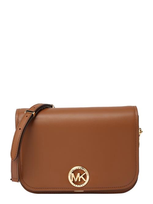 Se MICHAEL Michael Kors Skuldertaske 'DELANCEY'  brun / guld ved About You