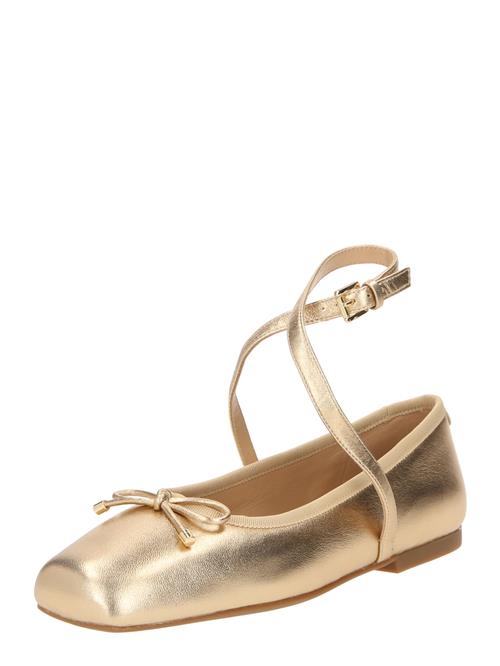 Se MICHAEL Michael Kors Ballerinasko med rem 'COLLETTE'  guld ved About You