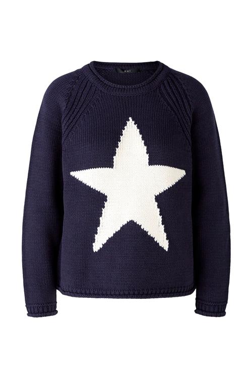 Se OUI Pullover  navy / hvid ved About You