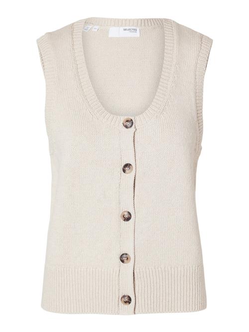 SELECTED FEMME Strikvest 'SLFJILLI'  ecru