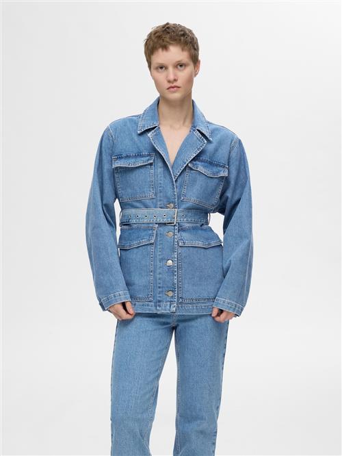 SELECTED FEMME Overgangsjakke  blue denim