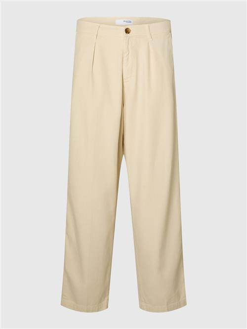 SELECTED HOMME Bukser med lægfolder  beige