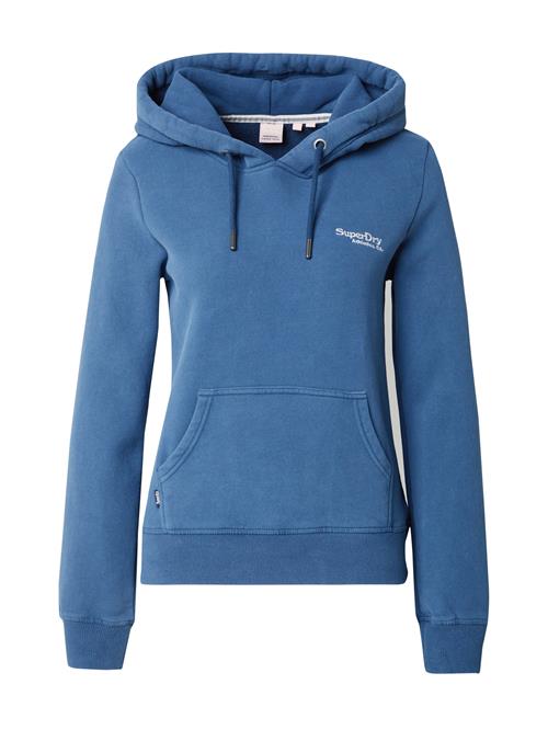 Se Superdry Sweatshirt 'ESSENTIAL'  himmelblå / hvid ved About You