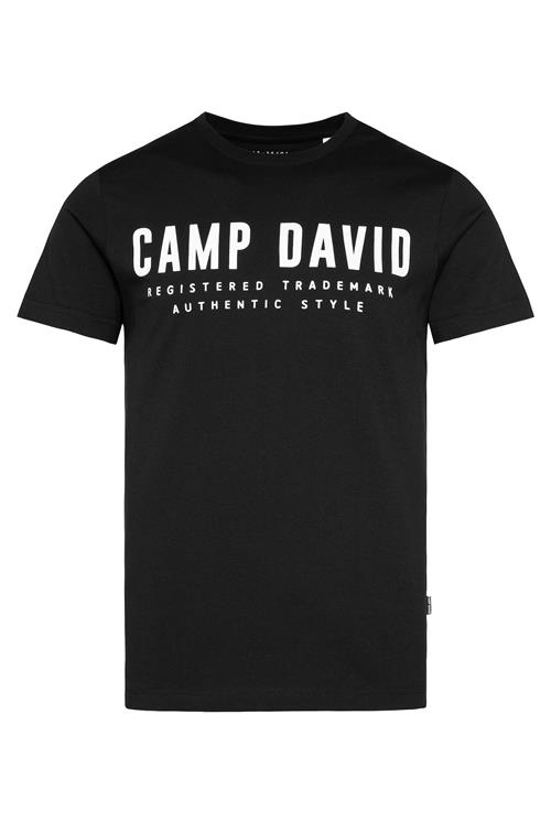 CAMP DAVID Bluser & t-shirts  sort / hvid