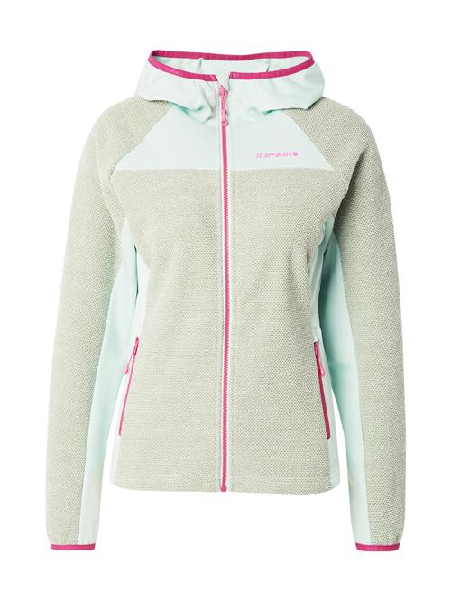 ICEPEAK Funktionsfleecejakke 'BRADGATE'  oliven / mint / pink