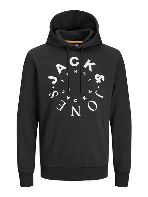 Se JACK & JONES Sweatshirt 'WARRIOR'  sort / hvid ved About You