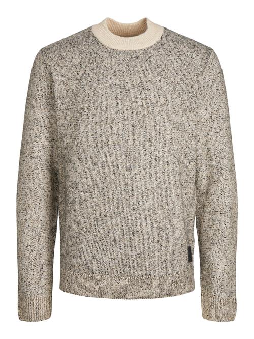 JACK & JONES Pullover 'Space'  beige / beige-meleret