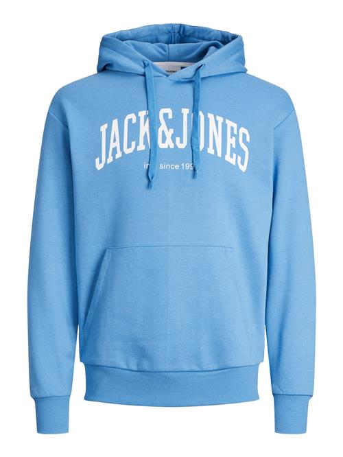 JACK & JONES Sweatshirt 'JJEJosh'  lyseblå / hvid