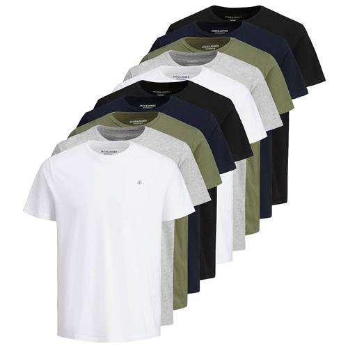 Se JACK & JONES Bluser & t-shirts  marin / grå-meleret / oliven / sort / hvid ved About You