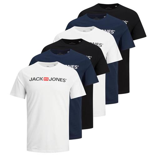 Se JACK & JONES Bluser & t-shirts  navy / knaldrød / sort / hvid ved About You