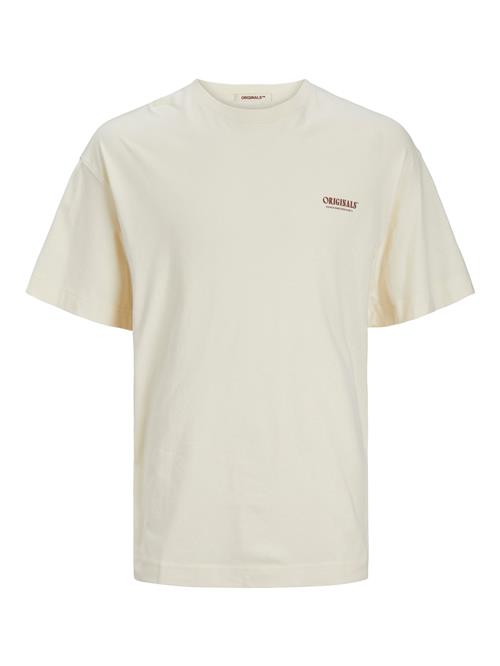 JACK & JONES Bluser & t-shirts 'Mykonos'  creme / kastaniebrun