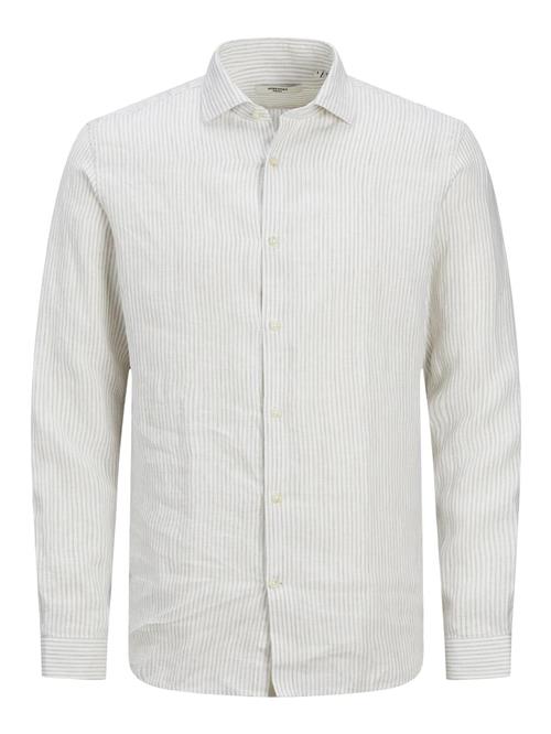 JACK & JONES Skjorte  beige / hvid