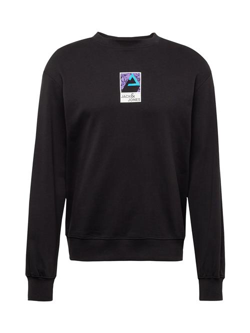 Se JACK & JONES Sweatshirt  blå / lilla / sort / hvid ved About You