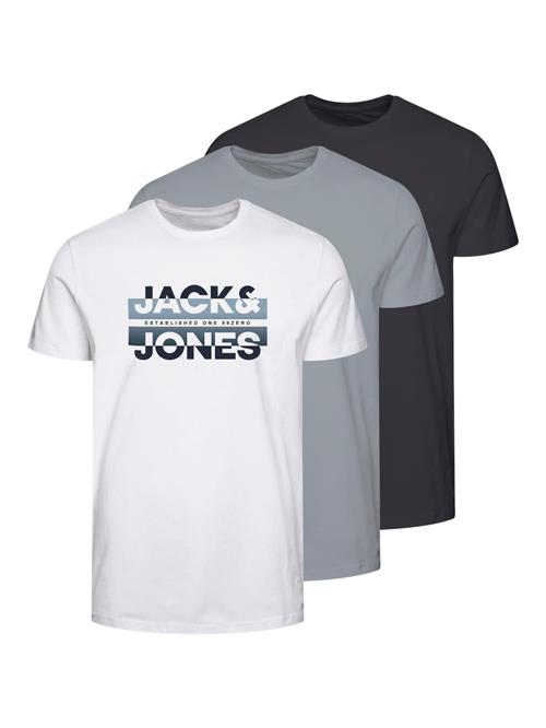 Se JACK & JONES Bluser & t-shirts 'RAY'  grå / oliven / sort / hvid ved About You