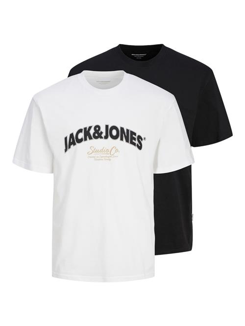 JACK & JONES Bluser & t-shirts 'BRONX'  lysebeige / lys pink / sort / hvid