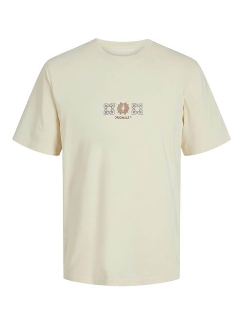 JACK & JONES Bluser & t-shirts 'NOHO'  creme / antracit / rustrød