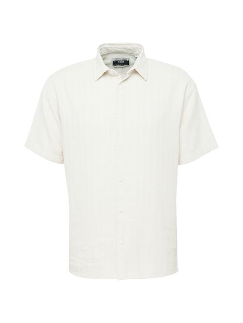 JACK & JONES Skjorte 'JOSHUA'  greige / hvid