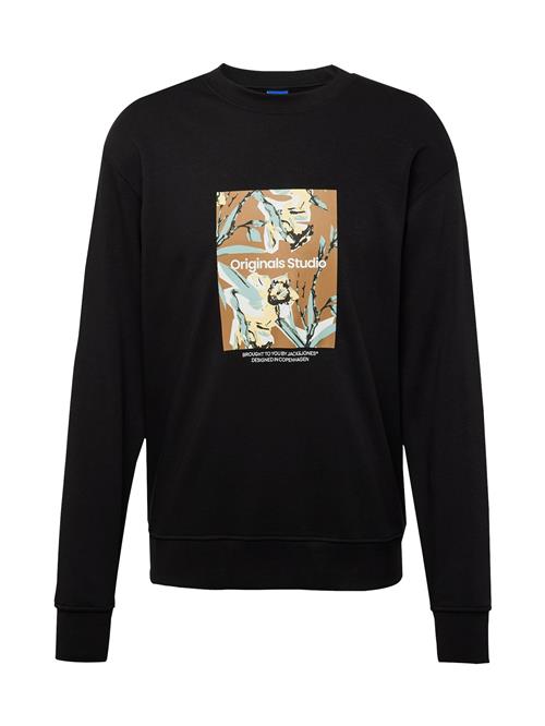 Se JACK & JONES Sweatshirt 'JORSEQUOIA'  lyseblå / brun / sort / offwhite ved About You