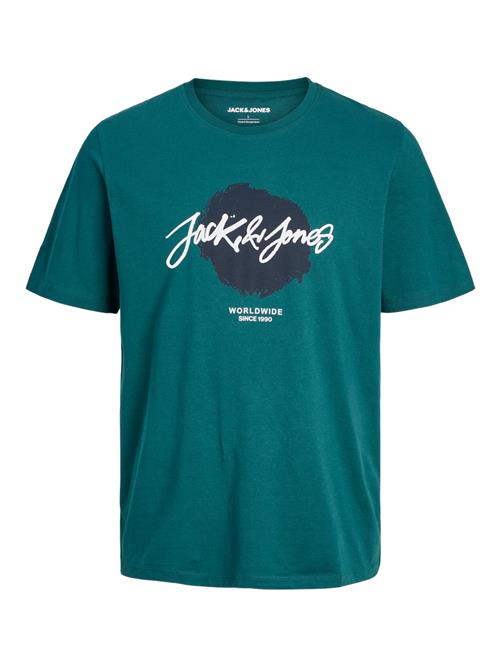 Se JACK & JONES Bluser & t-shirts 'JJTiley'  gran / sort / hvid ved About You