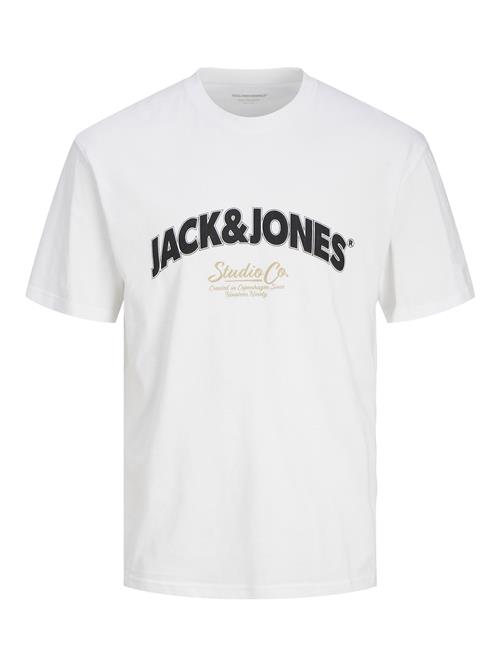 Se JACK & JONES Bluser & t-shirts 'JORBRONX'  beige / sort / hvid ved About You