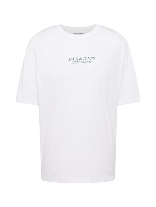 Se JACK & JONES Bluser & t-shirts 'JJPRAIA'  lysegrøn / mørkegrøn / hvid ved About You