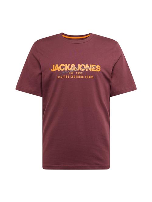 JACK & JONES Bluser & t-shirts 'JJALVIS'  orange / vinrød