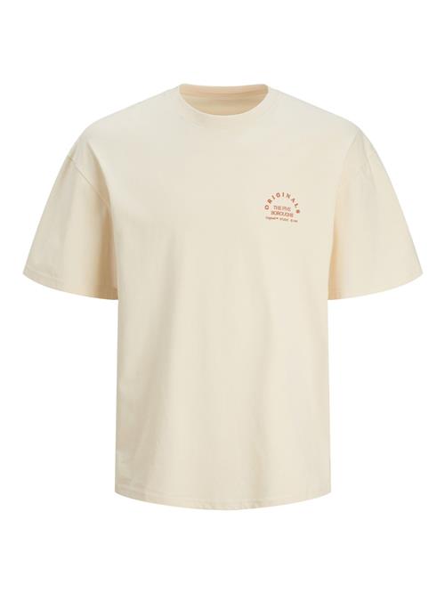 JACK & JONES Bluser & t-shirts  lysebeige / rød