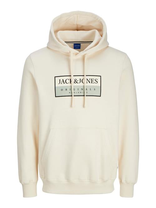 JACK & JONES Sweatshirt 'JORFrederiksberg'  pastelgrøn / sort / uldhvid