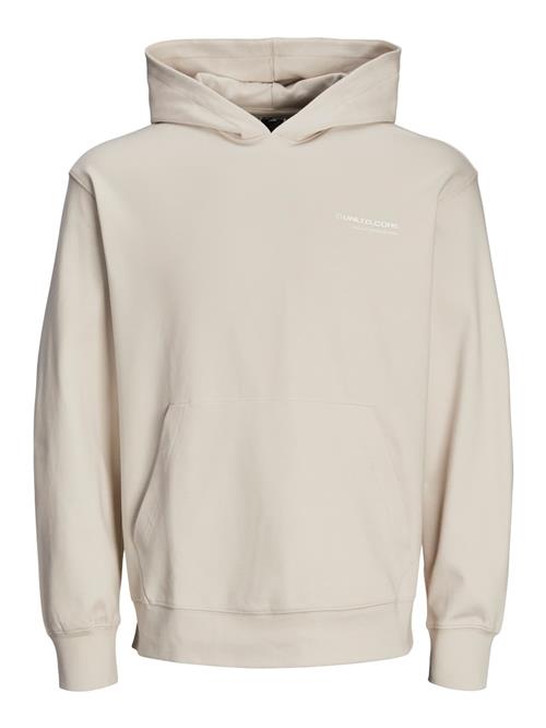 JACK & JONES Sweatshirt 'JCOAERO'  beige / hvid