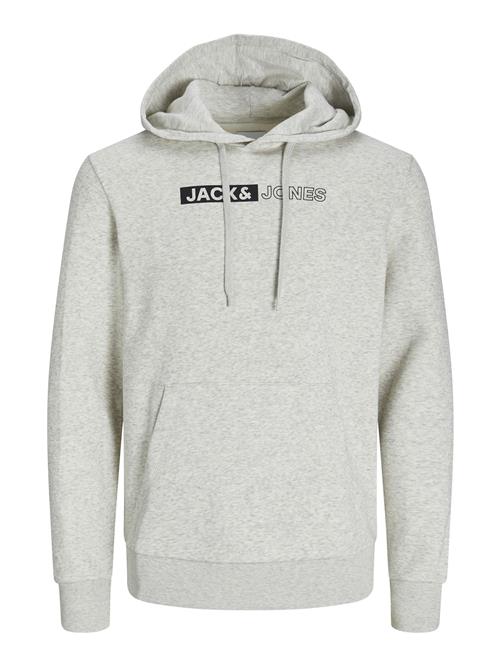 Se JACK & JONES Sweatshirt  sort / hvid-meleret ved About You