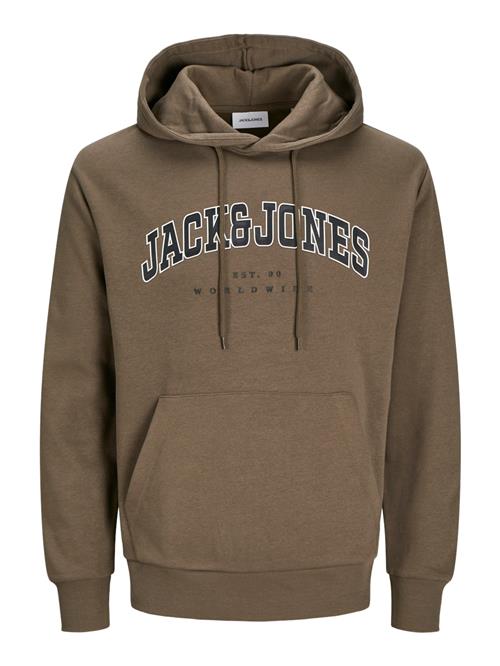 JACK & JONES Sweatshirt 'JJECaleb'  brun / sort / hvid