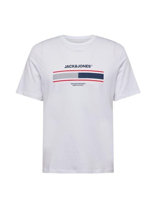 Se JACK & JONES Bluser & t-shirts 'JJSOUTH'  navy / rød / hvid ved About You