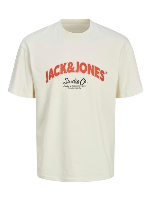 Se JACK & JONES Bluser & t-shirts 'JORBRONX'  rød / sort / uldhvid ved About You