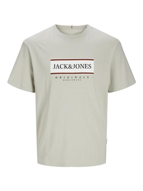 Se JACK & JONES Bluser & t-shirts 'JORFrederiksberg'  rustbrun / lysegrå / sort / hvid ved About You