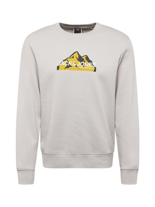 JACK & JONES Sweatshirt  grå / lysegrøn / sort / hvid