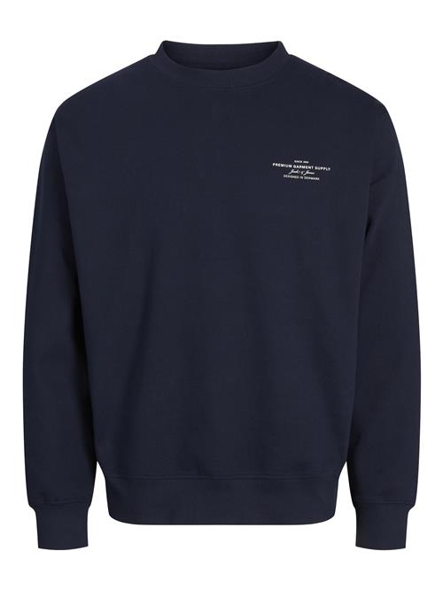 Se JACK & JONES Sweatshirt 'JPRCCCHAD'  natblå / hvid ved About You