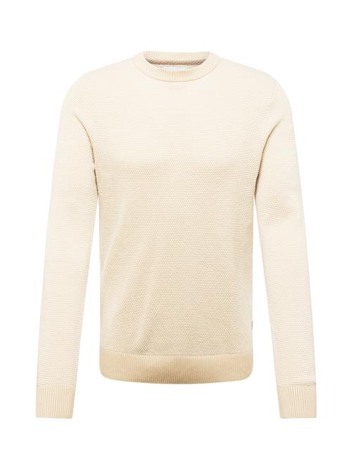 Se JACK & JONES Pullover 'JJEGlobe'  beige / lysebeige / hvid ved About You