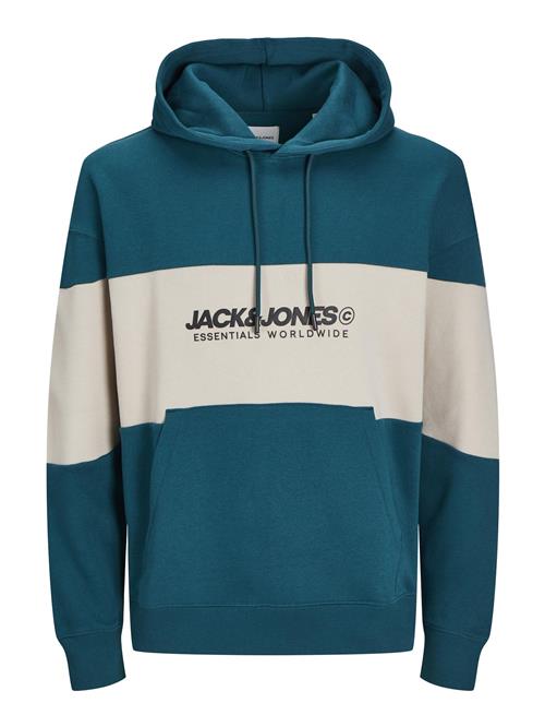 Se JACK & JONES Sweatshirt  grå / petroleum / sort ved About You