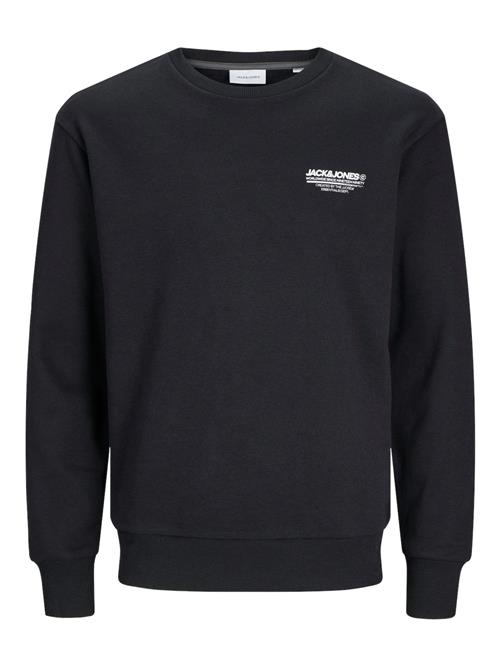 Se JACK & JONES Sweatshirt 'JJOLIVE'  sort / hvid ved About You