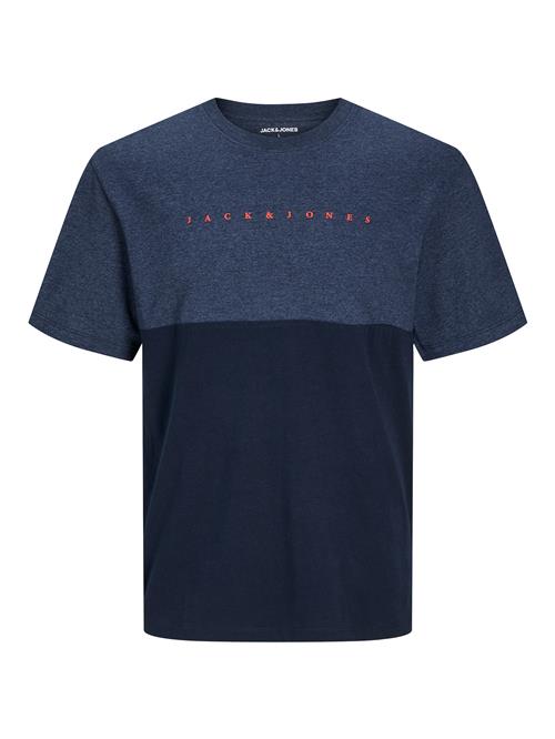 JACK & JONES Bluser & t-shirts 'JJStar'  navy / blå-meleret / laks