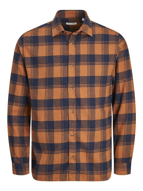 JACK & JONES Skjorte 'JJJoshua'  marin / sepia