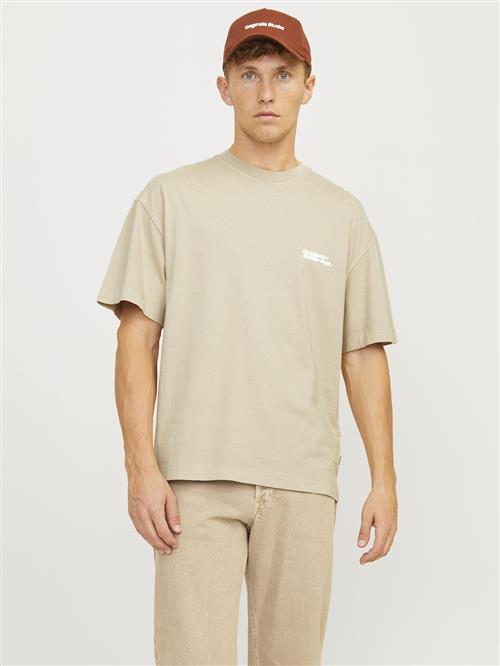 JACK & JONES Bluser & t-shirts  beige / hvid