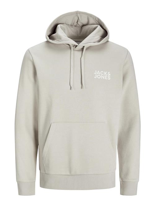 JACK & JONES Sweatshirt  lysegrå / hvid