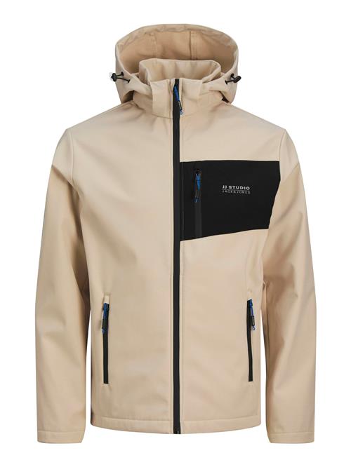 JACK & JONES Funktionsjakke  beige / grå / sort