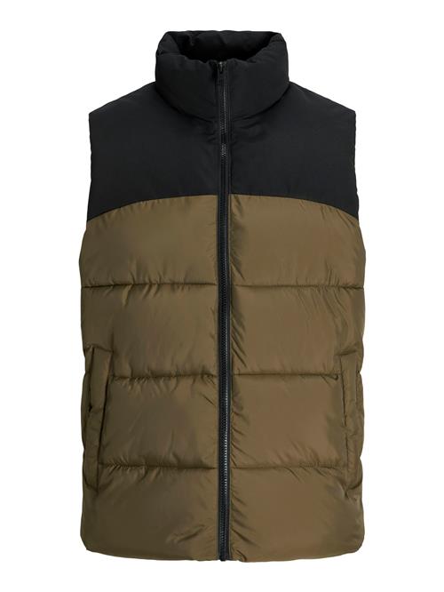 JACK & JONES Vest 'JJMOON'  brun / sort